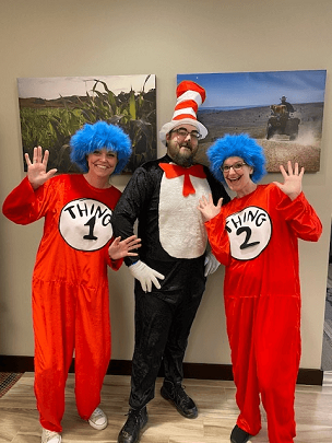 Dr. Suess Day with area 2nd Graders